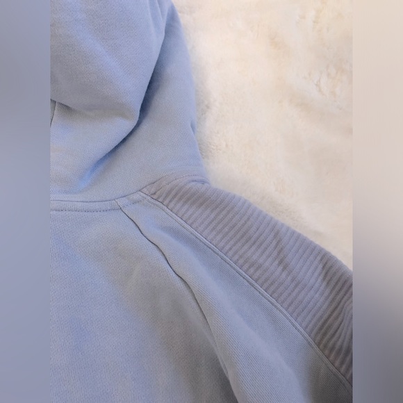 Adidas Cropped Light Blue Hoodie - Picture 5 of 15